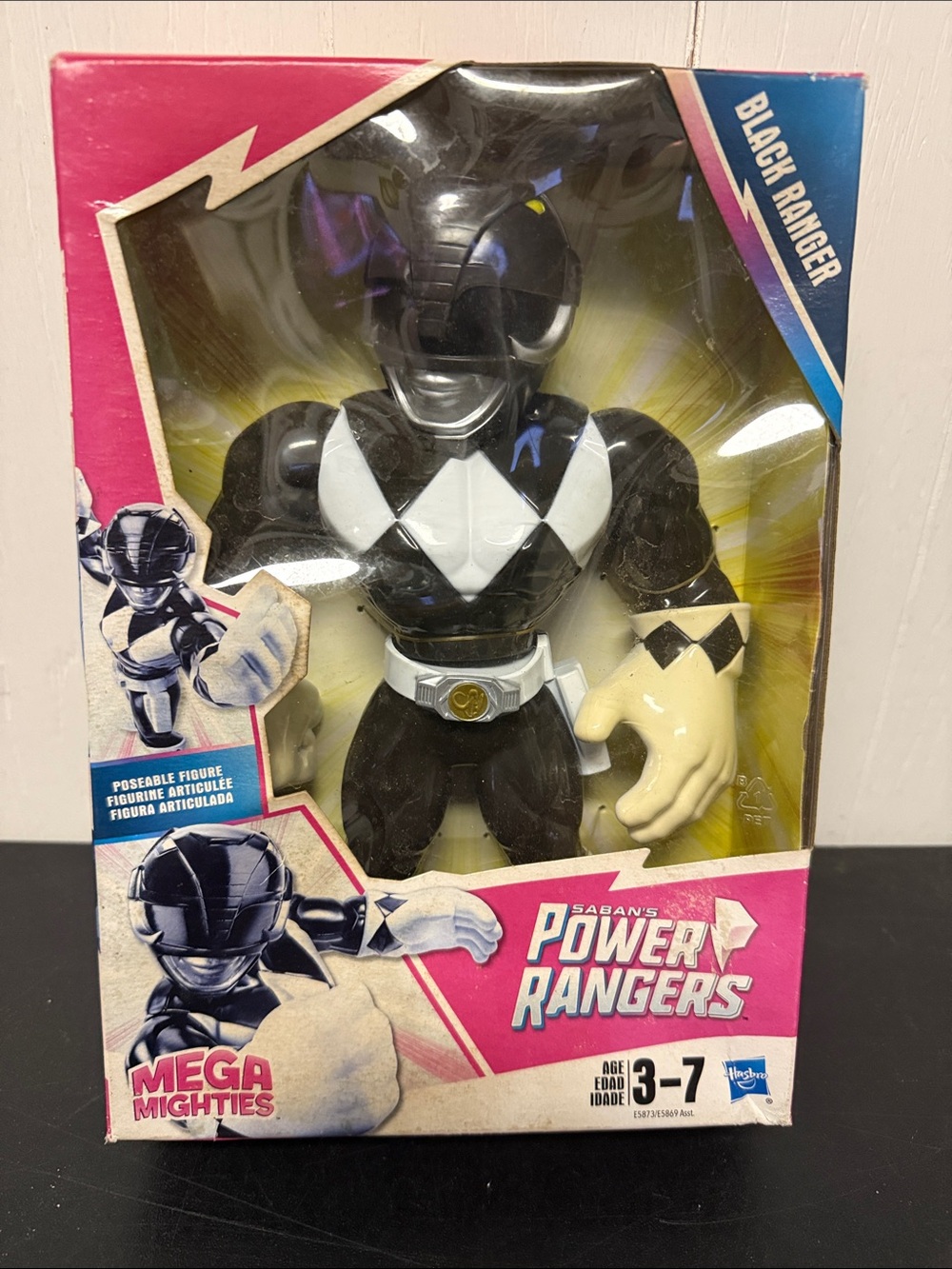 Power Rangers Mega Mighties Black Ranger NEW IN BOX Playskool Heros